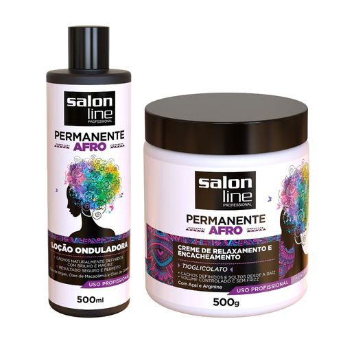 Kit Permanente Afro Salon Line Kit Permanente Afro Salon Line