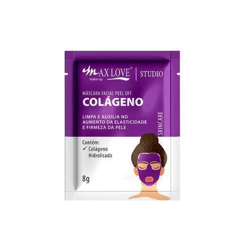 Máscara Facial Peel Off 8g Colágeno Max Love