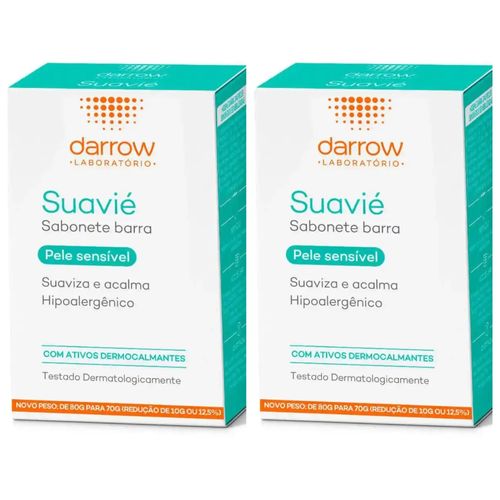 Kit com 2 Unidades de Suavié Sabonete Barra 70g