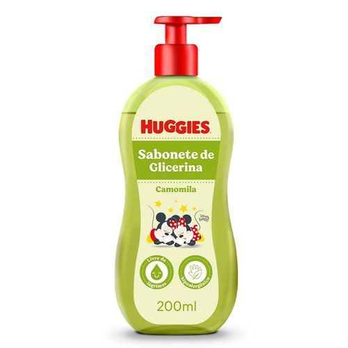 Kit com 3 Unidades de Sabonete Líquido Huggies Camomila - 200ml Kit com 3 Unidades de Sabonete Líquido Huggies Camomila - 200ml