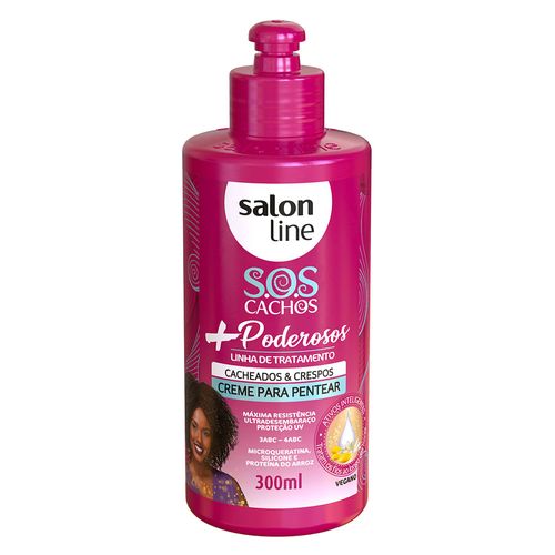 Creme para Pentear SOS Cachos + Poderosos 3 a 4ABC Salon Line 300ml Creme para Pentear SOS Cachos + Poderosos 3 a 4ABC Salon Line 300ml