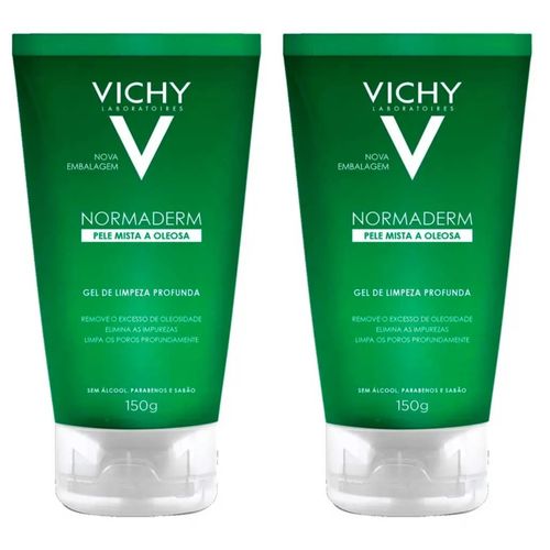 Kit com 2 Unidades de Normaderm 150g Vichy Gel De Limpeza Profunda Kit com 2 Unidades de Normaderm 150g Vichy Gel De Limpeza Profunda