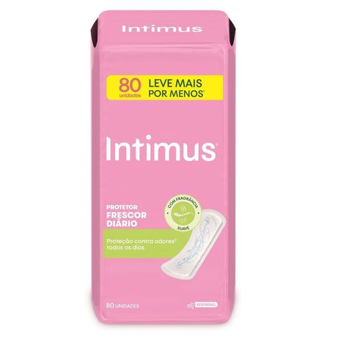 Kit com 3 Unidades de Protetor Diário Intimus Frescor Diário 80 unidades