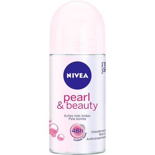 Kit com 3 Unidades de Desodorante Feminino Nivea Pearl Beauty Roll-On 50ml