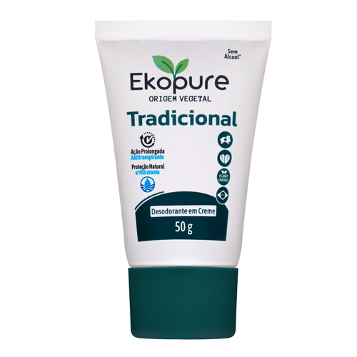 Desodorante Creme Bisnaga Ekopure 50G Tradicional