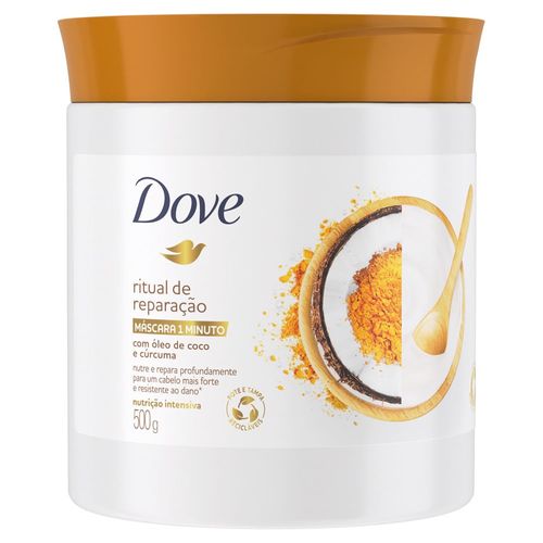 Kit com 3 Unidades de Creme para Tratamento Dove 1 Minuto Ritual de Reparação 500g