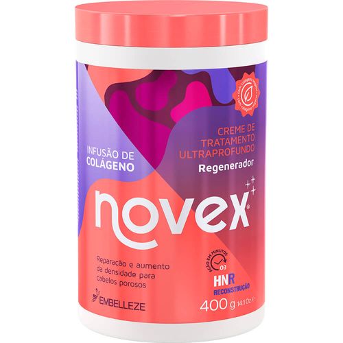 Creme de Tratamento Novex Infusao Colageno 400g Creme de Tratamento Novex Infusao Colageno 400g