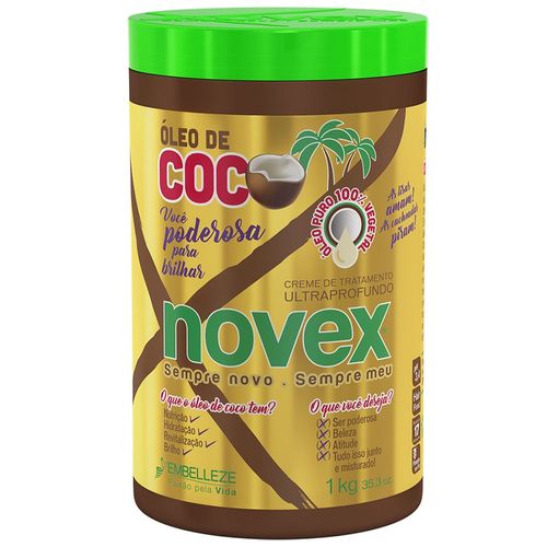 Creme de Tratamento Novex Óleo De Coco 1Kg
