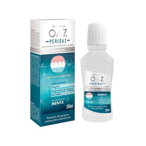 Kit com 2 Unidades de Oaz Enxaguante Bucal Perioaz 250ml Kit com 2 Unidades de Oaz Enxaguante Bucal Perioaz 250ml