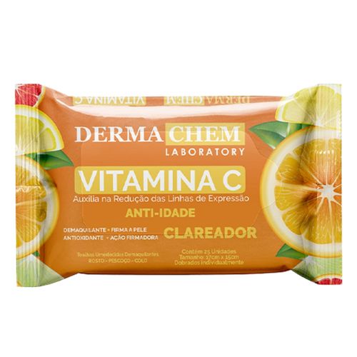 Lenços Demaquilantes Vitamina C Anti-idade Dermachem Lenços Demaquilantes Vitamina C Anti-idade Dermachem