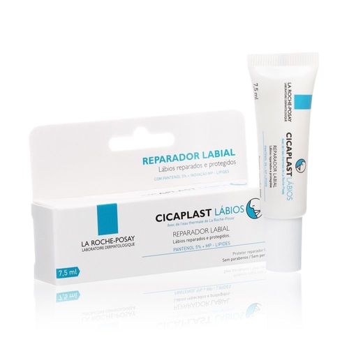 Kit com 3 Unidades de Cicaplast La Roche Posay Reparador Labial 7,5mL