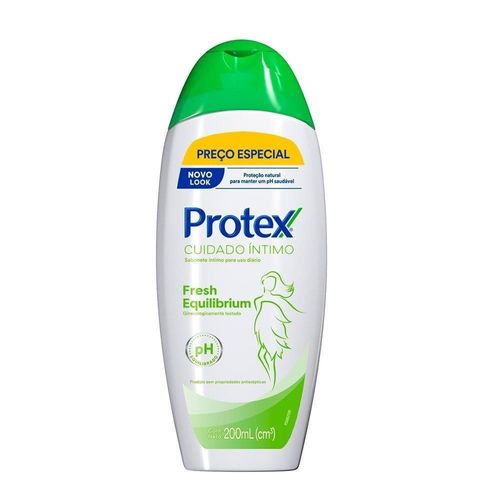 Kit com 3 Unidades de Sabonete Íntimo Protex Fresh Equilibrium 200ml Kit com 3 Unidades de Sabonete Íntimo Protex Fresh Equilibrium 200ml