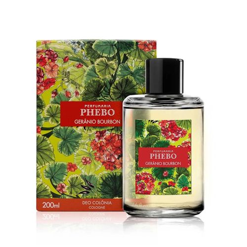 Kit com 2 Unidades de Phebo Colônia Gerânio Bourbon 200ml Kit com 2 Unidades de Phebo Colônia Gerânio Bourbon 200ml