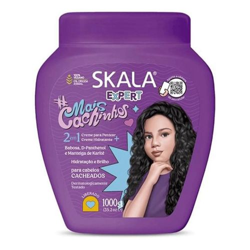 Creme de Tratamento #Mais Cachinhos 1Kg Skala Creme de Tratamento #Mais Cachinhos 1Kg Skala