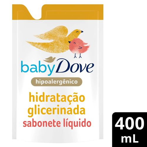 Kit com 2 Unidades de Sabonete Líquido Dove Baby Hidratação Glicerinada Refil 400ml Kit com 2 Unidades de Sabonete Líquido Dove Baby Hidratação Glicerinada Refil 400ml