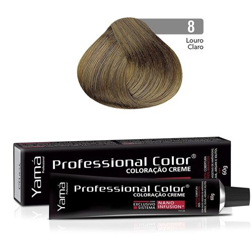Coloração Professional Color Nano Infusion 8.0 Louro Claro Yamá Coloração Professional Color Nano Infusion 8.0 Louro Claro Yamá