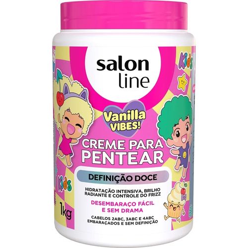Creme para Pentear Salon Line Kids Vanilla Definição Doce 1Kg Creme para Pentear Salon Line Kids Vanilla Definição Doce 1Kg
