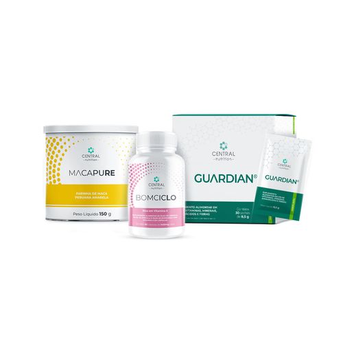 Kit Bem-estar Feminino (GUARDIAN® Limão + MACAPURE + BOMCICLO) Limão
