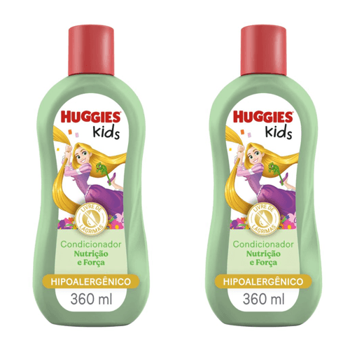 Kit com 2 Unidades de Huggies Condicionador Kids Nutrição e Força 360ml Kit com 2 Unidades de Huggies Condicionador Kids Nutrição e Força 360ml