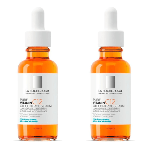 Kit com 2 Unidades de Sérum Facial Antirrugas Pure Vitamin C12 La Roche-Posay 30ml Kit com 2 Unidades de Sérum Facial Antirrugas Pure Vitamin C12 La Roche-Posay 30ml
