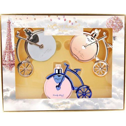 Kit mont'anne i love parfums luxe edp Feminino 3 pçs 25ml Kit mont'anne i love parfums luxe edp Feminino 3 pçs 25ml