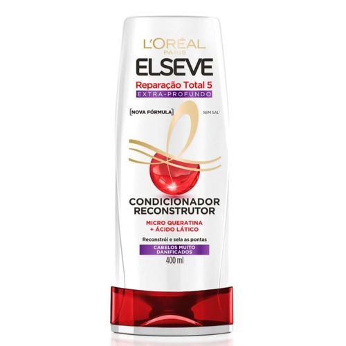 Condicionador L'oréal Paris Elseve Reparação Total 5 Extra Profundo 400ml Condicionador L'oréal Paris Elseve Reparação Total 5 Extra Profundo 400ml