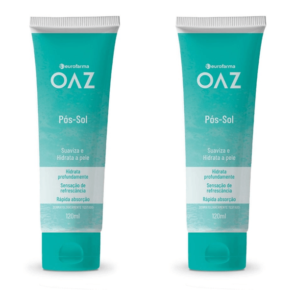 Kit com 2 Unidades de Pós Sol Gel OAZ com 120ml