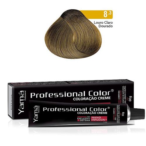 Coloração Professional Color Nano Infusion 8.3 Louro Claro Dourado Yamá Coloração Professional Color Nano Infusion 8.3 Louro Claro Dourado Yamá
