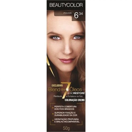 Coloração Beautycolor 6.34 Chocolate Coloração Beautycolor 6.34 Chocolate