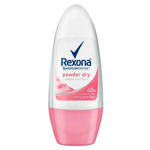 Kit com 3 Unidades de Desodorante Roll On Rexona Powder 50ml