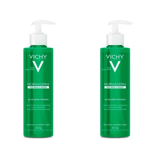 Kit com 2 Unidades de Normaderm Gel De Limpeza Profunda Vichy 300g