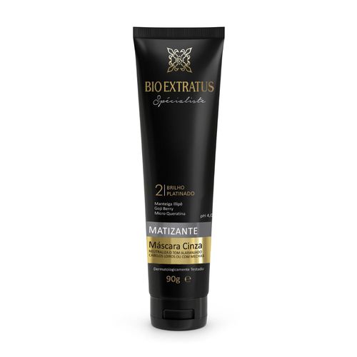Bio Extratus Máscara Matizante Cinza 90g Bio Extratus Máscara Matizante Cinza 90g