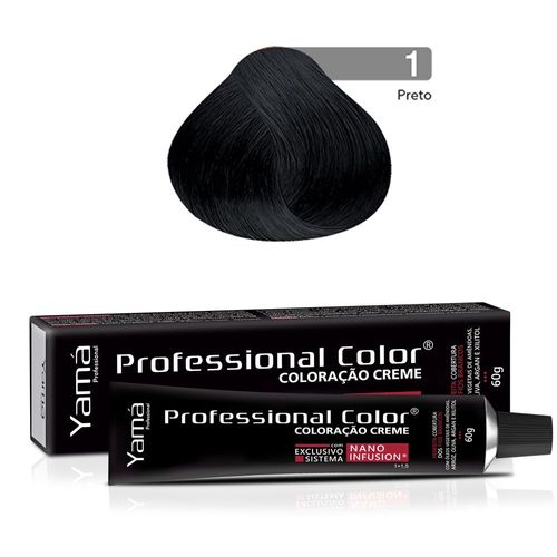 Coloração Professional Color Nano Infusion 1.0 Preto Yamá Coloração Professional Color Nano Infusion 1.0 Preto Yamá