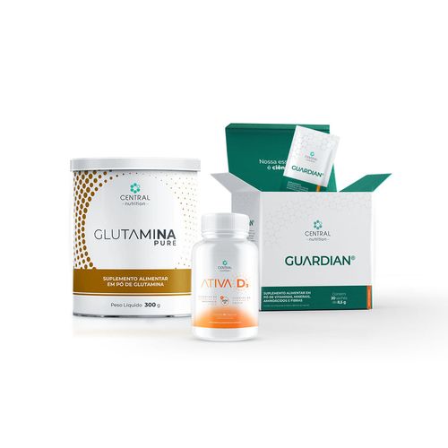 Kit Imunidade e Intestino (GUARDIAN® Tangerina + GLUTAMINA PURE + ATIVA D³®) Tangerina Kit Imunidade e Intestino (GUARDIAN® Tangerina + GLUTAMINA PURE + ATIVA D³®) Tangerina