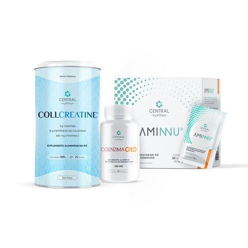 Kit Performance e Força (AMINNU® Tangerina + COLLCREATINE® Sem Sabor + COENZIMA Q10 100mg) Kit Performance e Força (AMINNU® Tangerina + COLLCREATINE® Sem Sabor + COENZIMA Q10 100mg)