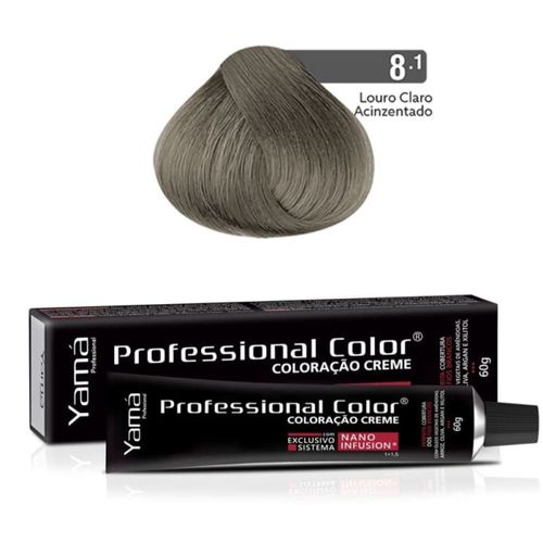 Coloração Professional Color Nano Infusion 8.1 Louro Claro Acinzentado Yamá Coloração Professional Color Nano Infusion 8.1 Louro Claro Acinzentado Yamá