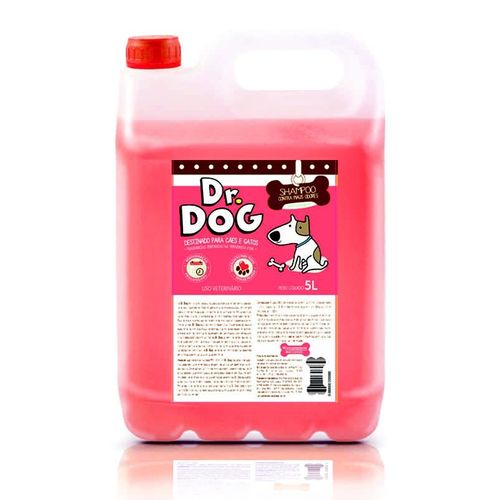 Shampoo neutralizador de odores pet pré lavagem Cachorro Gato Dr Dog 5Litros hipoalergênico