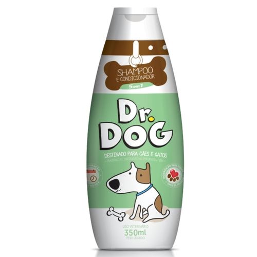 Shampoo e Condicionador pet Dr. Dog 5em 1 perfumaria fina -350mL, não arde os olhos, Hipoalergenico para cães e gatos Shampoo e Condicionador pet Dr. Dog 5em 1 perfumaria fina -350mL, não arde os olhos, Hipoalergenico para cães e gatos