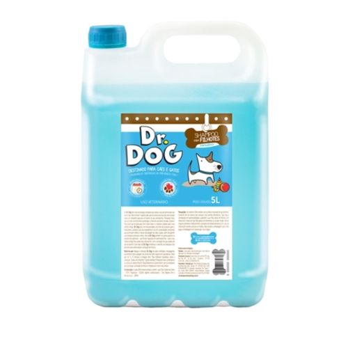 Shampoo Pet Neutro Cachorro Gato Filhotes Dr Dog 5L hipoalergênico peles sensíveis, suave, Não Arde os Olhos Shampoo Pet Neutro Cachorro Gato Filhotes Dr Dog 5L hipoalergênico peles sensíveis, suave, Não Arde os Olhos