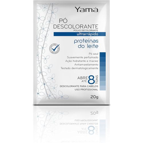 Descolorante Pó Yamá Proteinas Leite 20g Descolorante Pó Yamá Proteinas Leite 20g