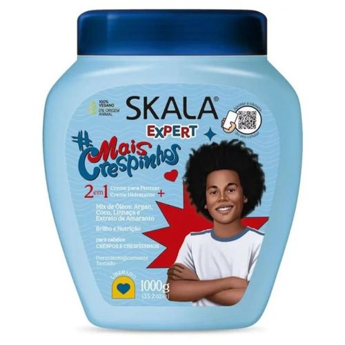 Creme de Tratamento Mais Crespinho Kids 1Kg Skala Creme de Tratamento Mais Crespinho Kids 1Kg Skala