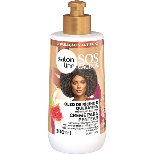 Creme de Pentear Salon Line Sos Ricino Queratina 300ml