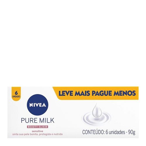 746207---Kit-Sabonete-Nivea-Pure-Milk-Sensitive-90g-6-Unidades 746207---Kit-Sabonete-Nivea-Pure-Milk-Sensitive-90g-6-Unidades