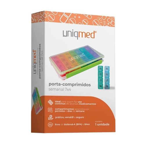 Porta Comprimidos Semanal 7x4 Uniqmed