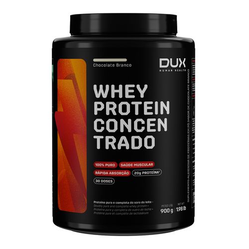 916609---Whey-Protein-Concentrado-Dux-Human-Health-Chocolate-Branco-900g 916609---Whey-Protein-Concentrado-Dux-Human-Health-Chocolate-Branco-900g