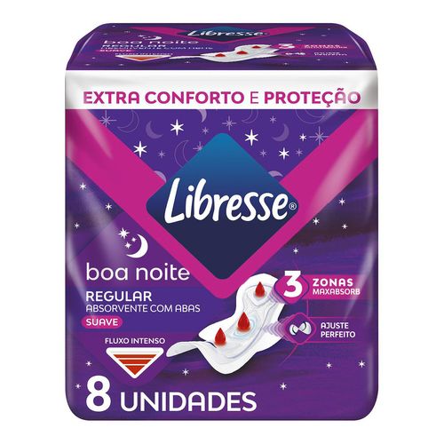 885916---Absorvente-Libresse-Noturno-Boa-Noite-8-Unidades 885916---Absorvente-Libresse-Noturno-Boa-Noite-8-Unidades