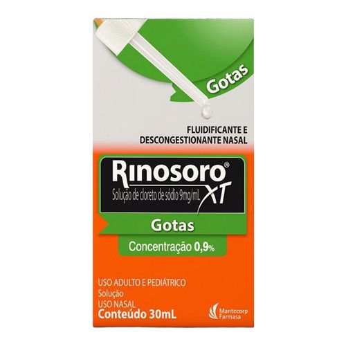 Descongestionante Rinosoro Xt 9Mg/Ml 30Ml Gotas