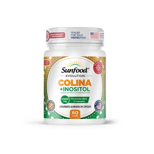 COLINA + INOSITOL 1000MG 60 CAPS SUNFOOD EVOLUTION