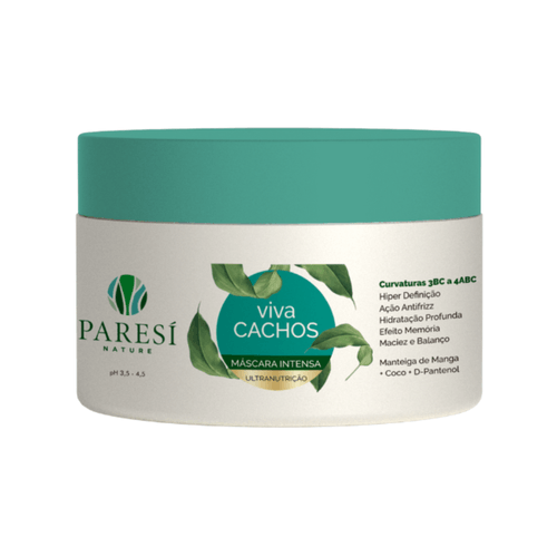 Mascara Ultra Nutrição Viva Cachos Intensos 300G Paresí Nature Mascara Ultra Nutrição Viva Cachos Intensos 300G Paresí Nature