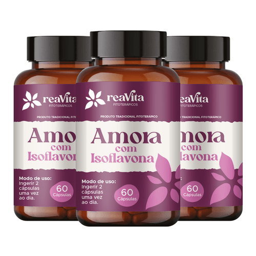 Kit 03 Amora Miúra + Isoflavona Alivia A Tpm E Menopausa